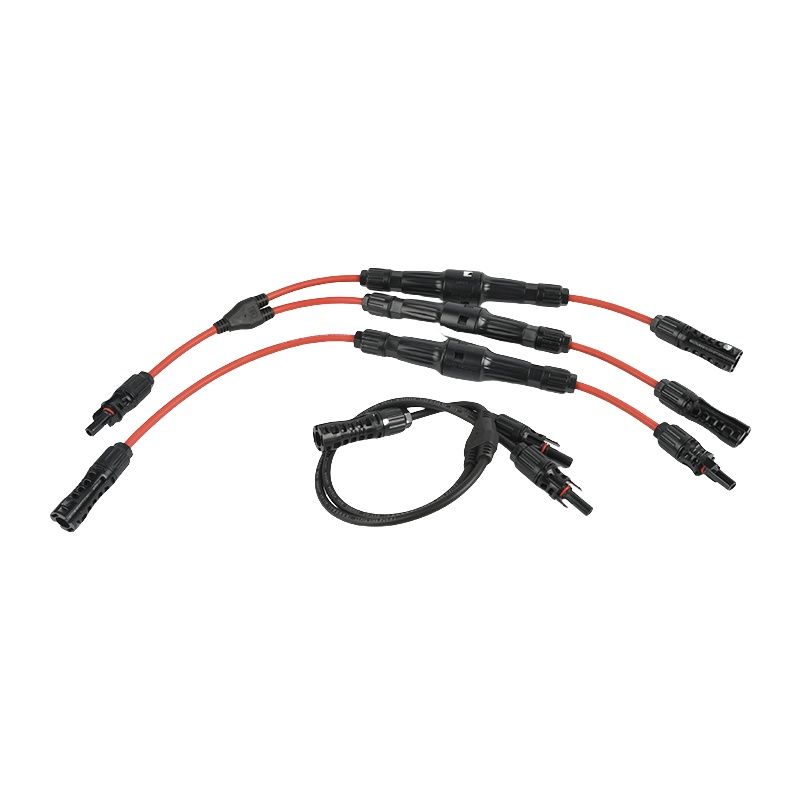 2-to-1 Photovoltaic Connector, MC4Y Connector, Tee-Junction Solar Panel Module