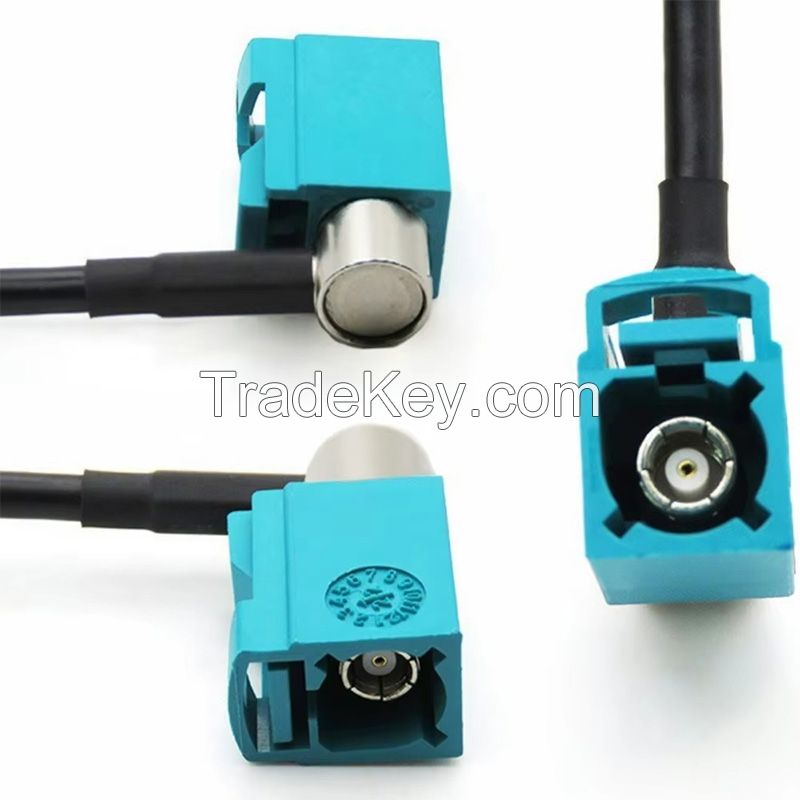  Custom Cable Assembly Supplier 90 Degree Angle Connector Fakra Z Type Antenna Cable