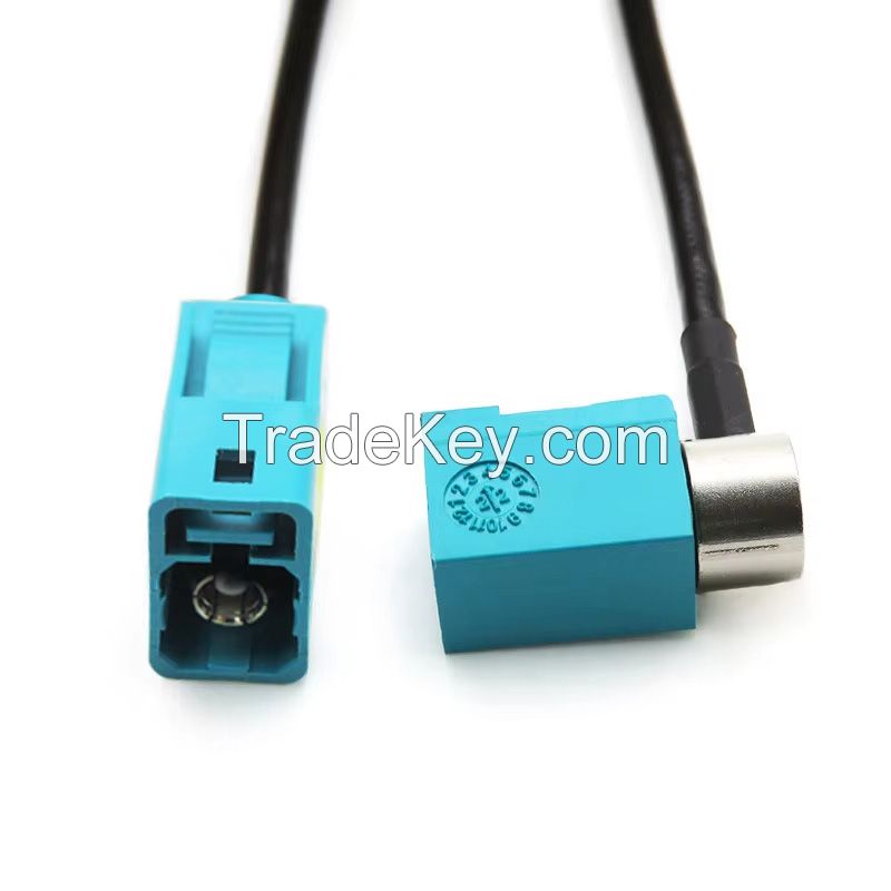  Custom Cable Assembly Supplier 90 Degree Angle Connector Fakra Z Type Antenna Cable