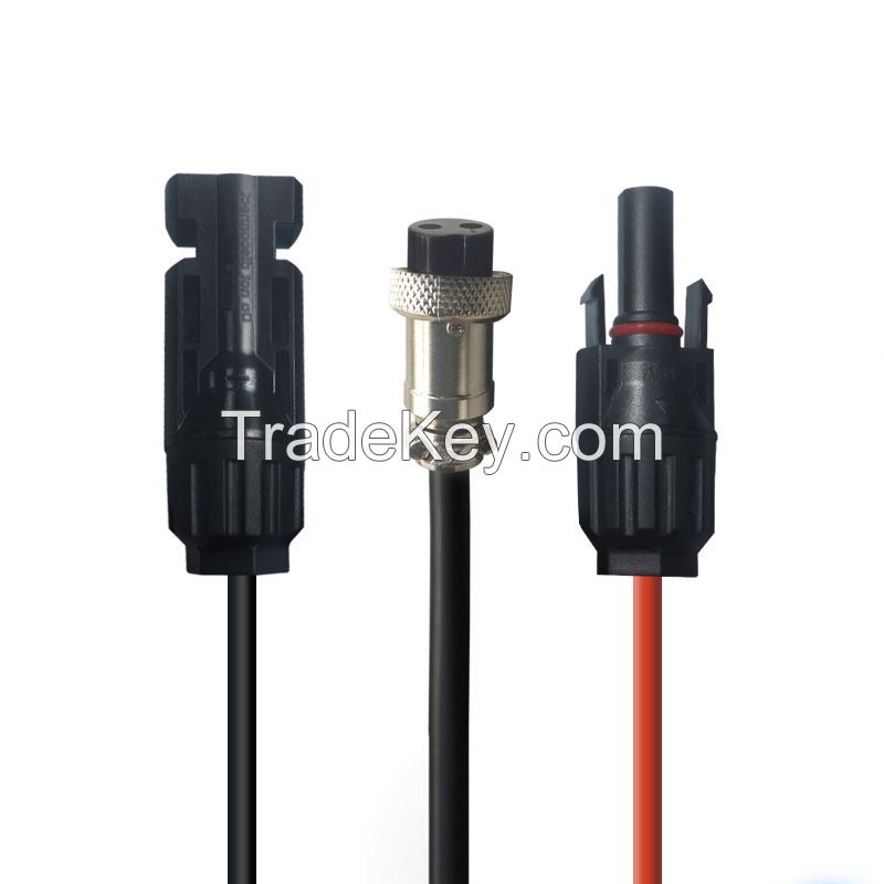  GX-16 Aviation Two-core Female Connector to MC4 Solar Photovoltaic Connector