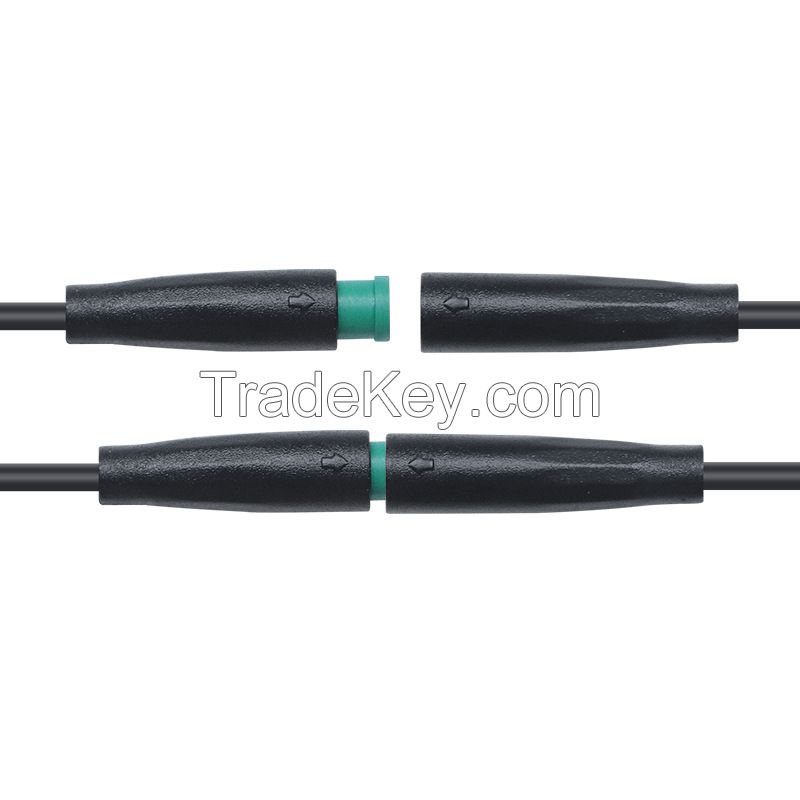 IP65 Waterproof M6 Connector, M6 Connecting Cable for LED Lights of Electric Bicycles, NTC Intelligent Faucets in Bathroom