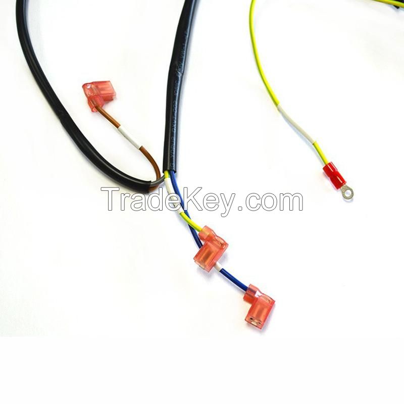 Wires for use inside medical equipment, KST:FLDNYI-187 multi-head spring-loaded circular ring terminal connection wires