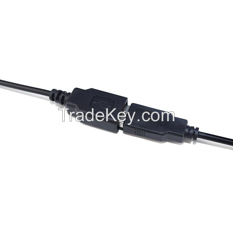 USB Power Cable, A 2-Core Connection Cable For LED Light Strips, Fans, Fluorescent Boards And Mice, With Single-Ended USB Male And Female 4-Core Data Cable