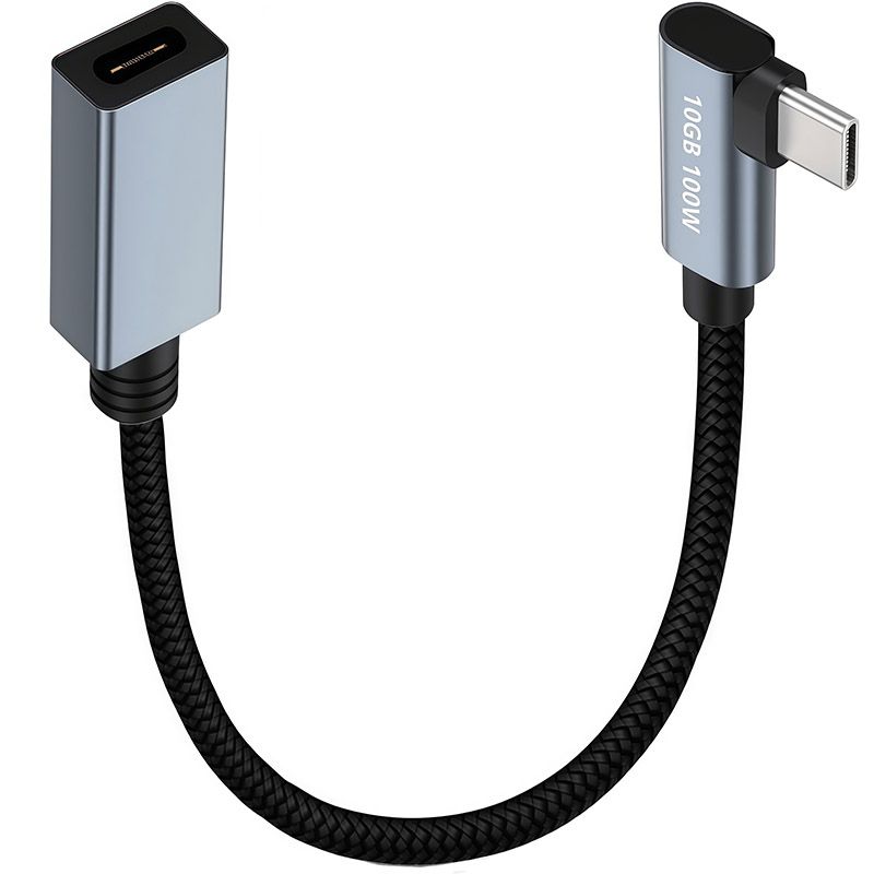 10GB 4K 60HZ Type-C Extension Cable, PD100W Male-to-Female USB-C 3.2 Gen2 High-Speed Data Cable