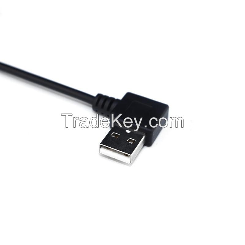 USB Power Cable, A 2-Core Connection Cable For LED Light Strips, Fans, Fluorescent Boards And Mice, With Single-Ended USB Male And Female 4-Core Data Cable