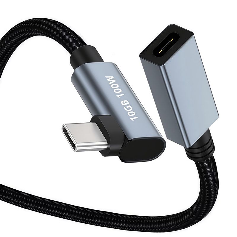 10GB 4K 60HZ Type-C Extension Cable, PD100W Male-to-Female USB-C 3.2 Gen2 High-Speed Data Cable
