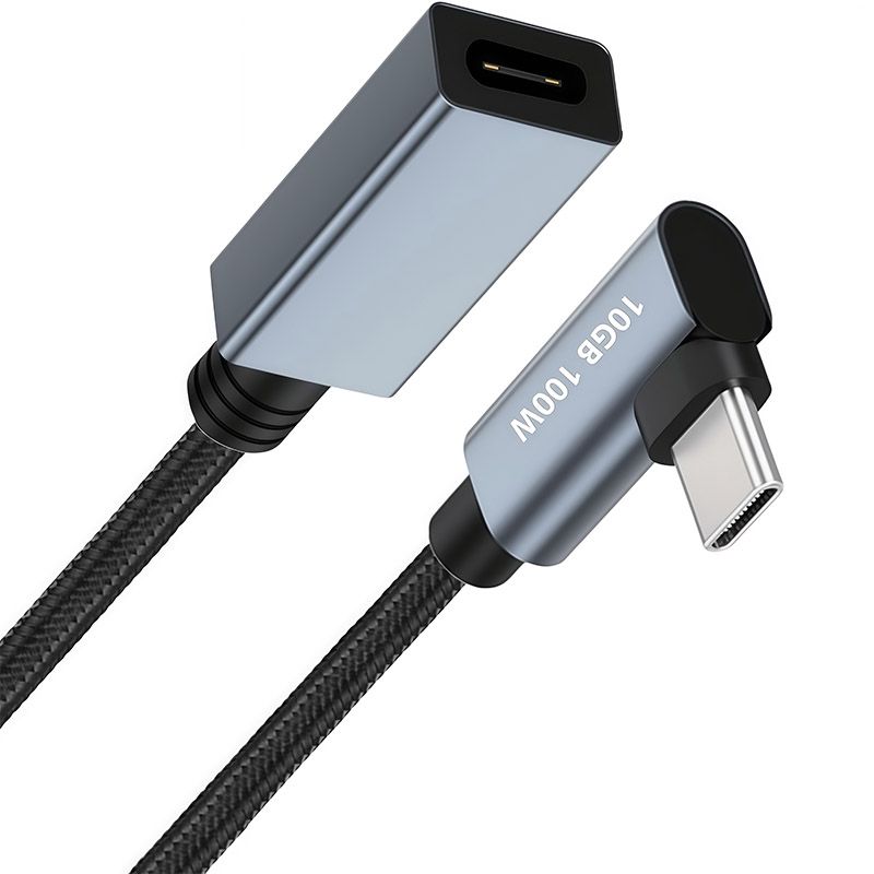 10GB 4K 60HZ Type-C Extension Cable, PD100W Male-to-Female USB-C 3.2 Gen2 High-Speed Data Cable