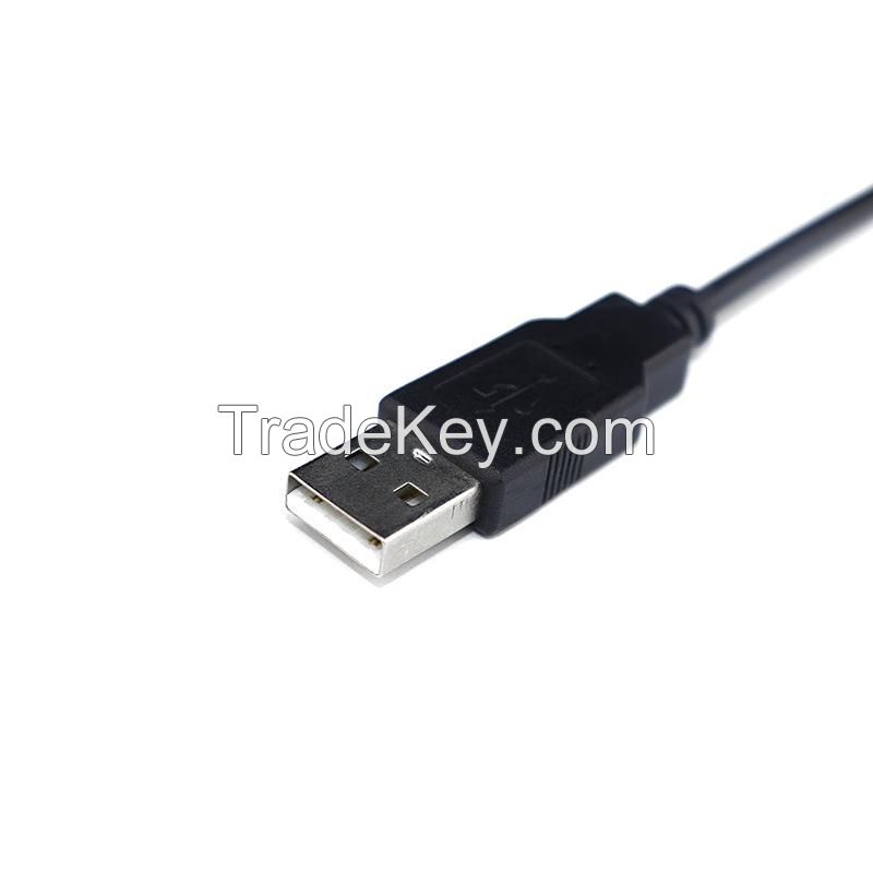 USB Power Cable, A 2-Core Connection Cable For LED Light Strips, Fans, Fluorescent Boards And Mice, With Single-Ended USB Male And Female 4-Core Data Cable