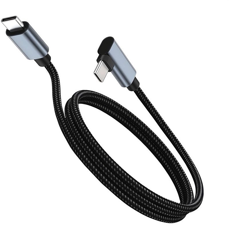 USB 3.0 Type-C Male-to-Male Data and Charging Connection Cable with 5GB Transmission Speed, 5V 2A, 60W, Aluminum Shell and Mesh Covering 