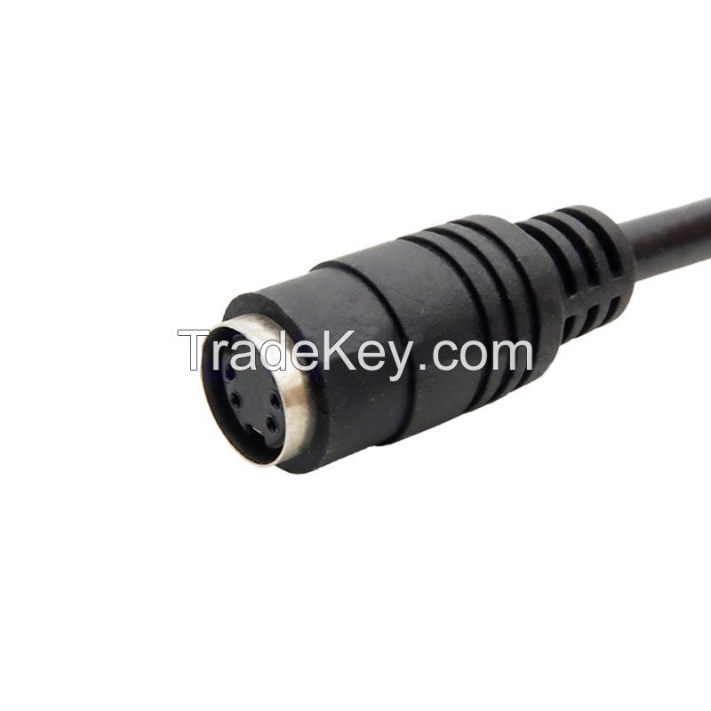 PS2 2-to-8 Conversion Cable MINI DIN 4-Pin Multi-Head Connection Cable S-VIDEO Signal Cable