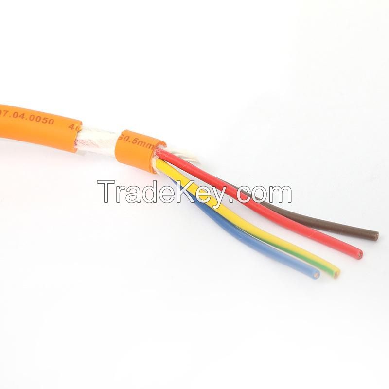 High-Flex 4-Core Orange Power Cable