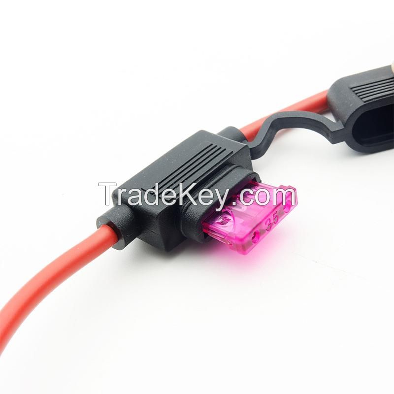 Single-Pole Male-Female Combination Cable Electric Vehicle Battery Charging Cable 3A Molded Fuse Wire Harness
