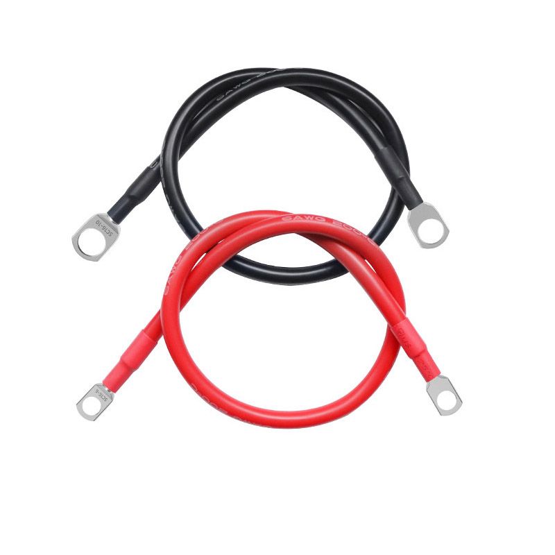 16-square-millimeter Pure Copper Cable, Battery Series Connection Power Supply Wire, Connection Wire for Solar Inverters 