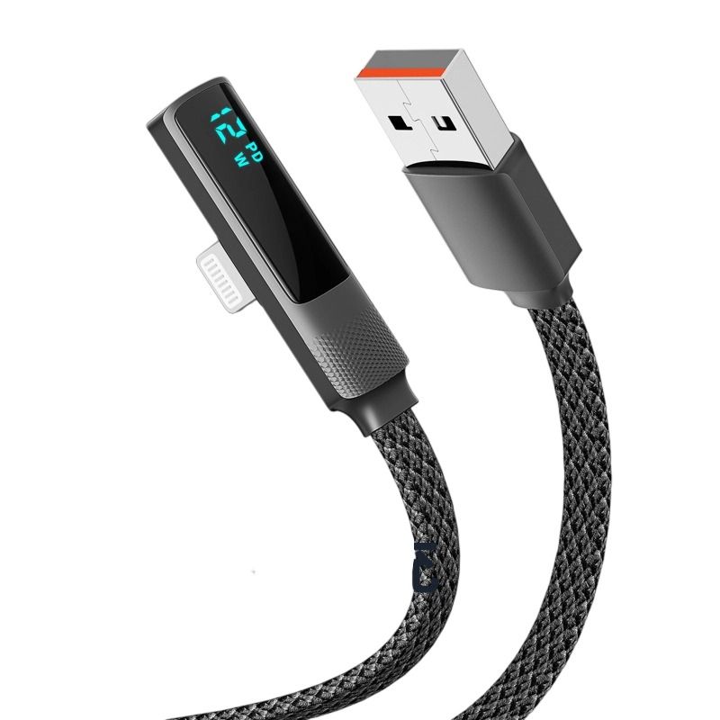 New Elbow Data Cable, 100W Fast Charging Cable, Suitable for Apple 27W and Android Devices, Fast Digital Display Charging Cable with Type-C 