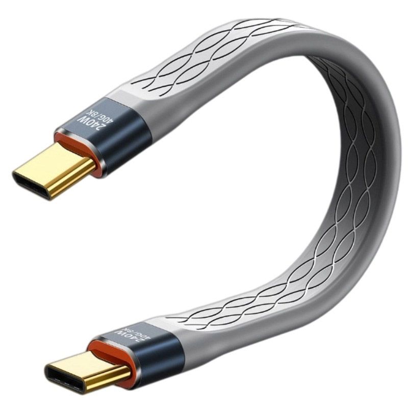 240W USB4 Data Cable with Type-C, Compatible with Thunderbolt 4, 40Gbps Transmission, 8K Video, and Universal Mobile Phone Fast Charging 
