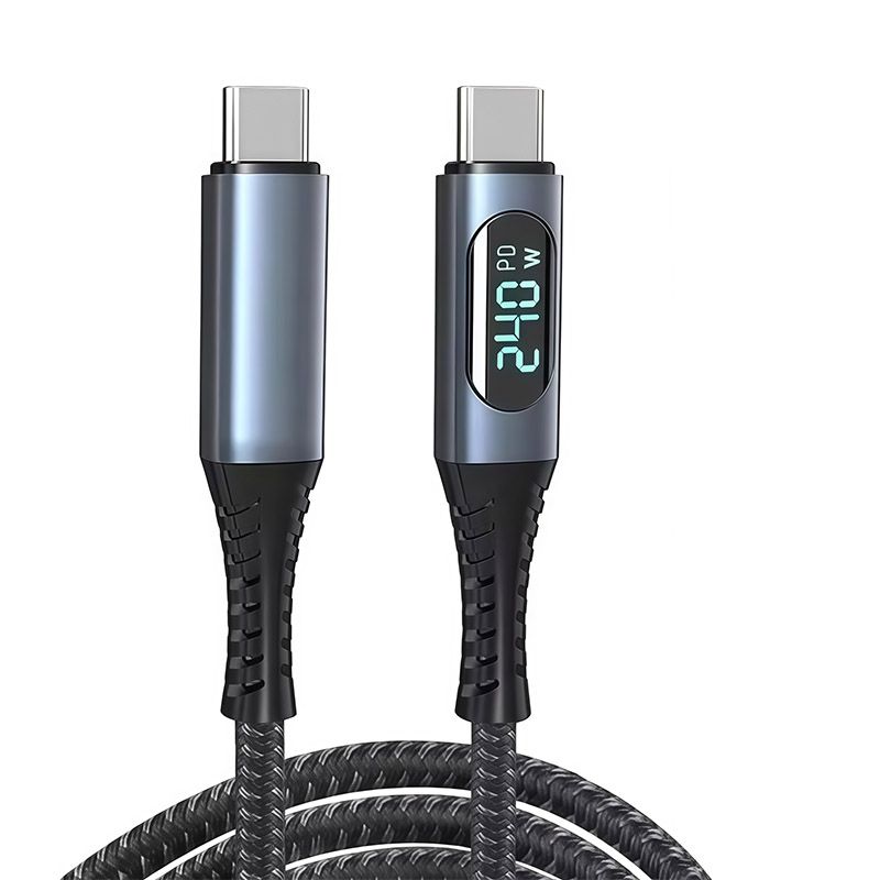 USB5 Data Cable, 16K Video, 80G Rate, 240W Fast Charging Cable, Thunderbolt 4 Male-to-Male High-Definition Video Cable for Mobile Phones 