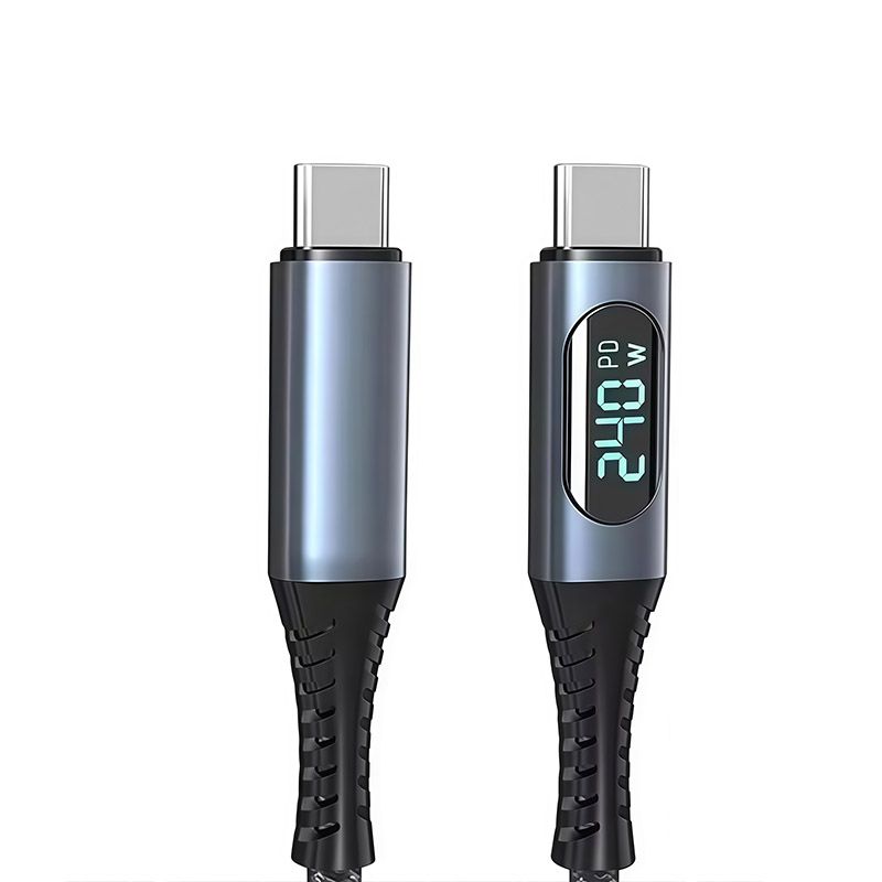 USB5 Data Cable, 16K Video, 80G Rate, 240W Fast Charging Cable, Thunderbolt 4 Male-to-Male High-Definition Video Cable for Mobile Phones 