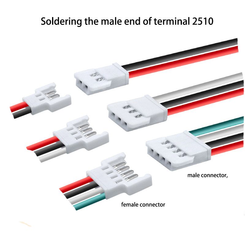 UL1007 22AWG In-air Butt-joint Wiring Harness for RC Model Circuit Board and Lithium Battery, 51006 Terminal Wire 
