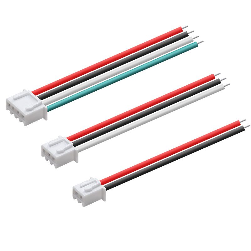 Customized UL1007 22AWG Wiring Harness for Fan LED Lights with 2P 3P 4P Male and Female Connectors, XH2.54 Terminal Wire 