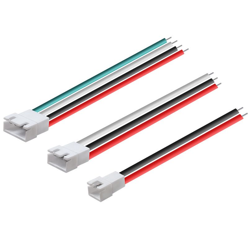 Customized UL1007 22AWG Wiring Harness for Fan LED Lights with 2P 3P 4P Male and Female Connectors, XH2.54 Terminal Wire 