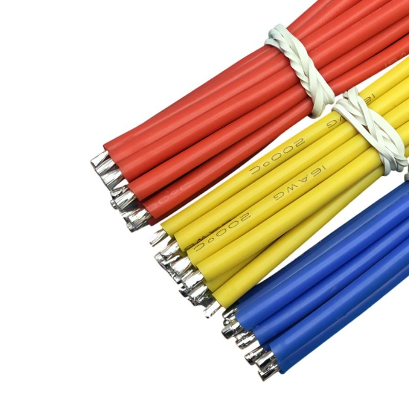 Processing of Semi-stripped Wiring Harness, Welded Tinned Electronic Wire, 3135 High-temperature-resistant Silicone Wire, Customization of Various Wires 