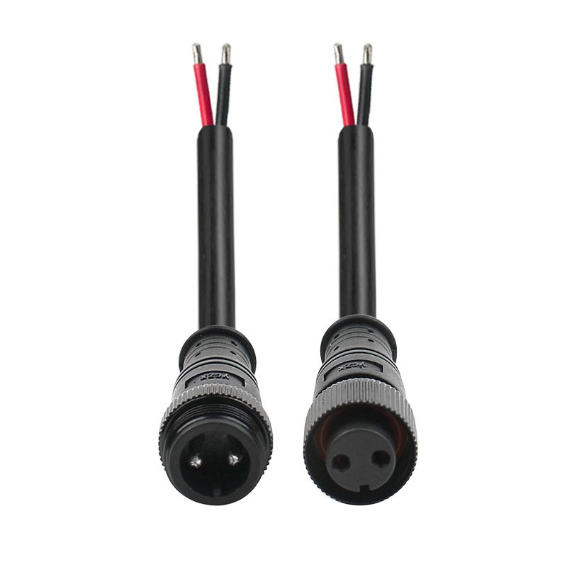 Cable Waterproof Connector, Outdoor Wiring Terminal, 2-core to 5-core Metal M16 Aviation Plug Male and Female Butt Joint Connector 