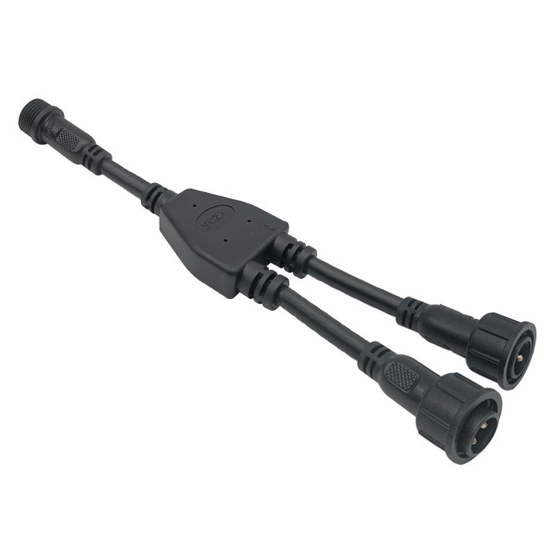 Waterproof Plug, M16 Nylon Insulated Core, Y-shaped One-to-two Male and Female Insertion Aviation Head, Waterproof Signal Transmission Wire