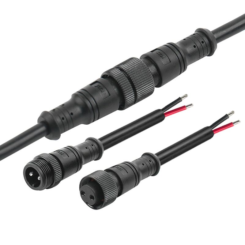 Cable Waterproof Connector, Outdoor Wiring Terminal, 2-core to 5-core Metal M16 Aviation Plug Male and Female Butt Joint Connector 