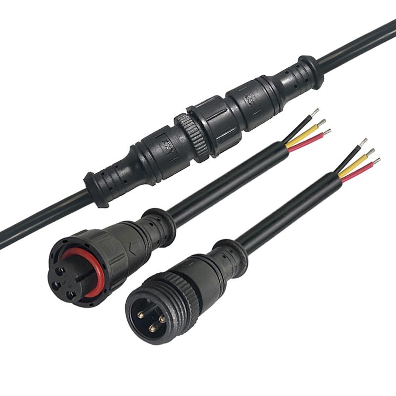 Automotive Waterproof Wire Harness, Footboard Motor Power Waterproof Connector, DC Wire Male and Female Head Butt-Joint Connecting Wire 