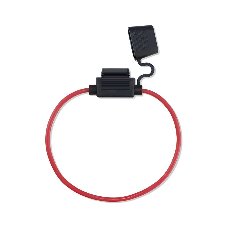 Automotive Fuse Holder, Medium-sized Fuse Socket, 1015-14 AWG Wire, Circular Waterproof Fuse Box, Customizable