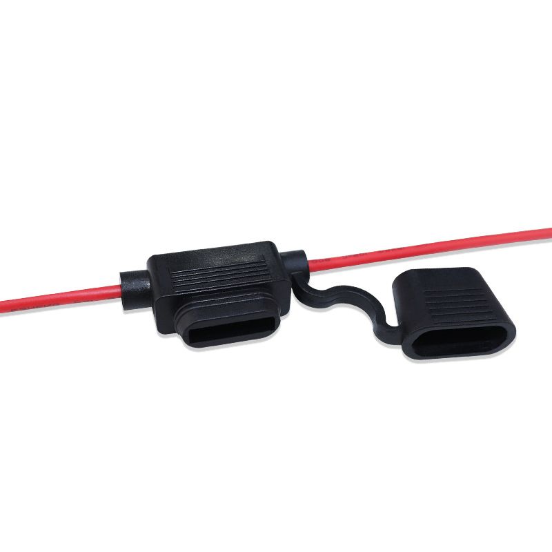 Automotive Fuse Holder, Medium-sized Fuse Socket, 1015-14 AWG Wire, Circular Waterproof Fuse Box, Customizable