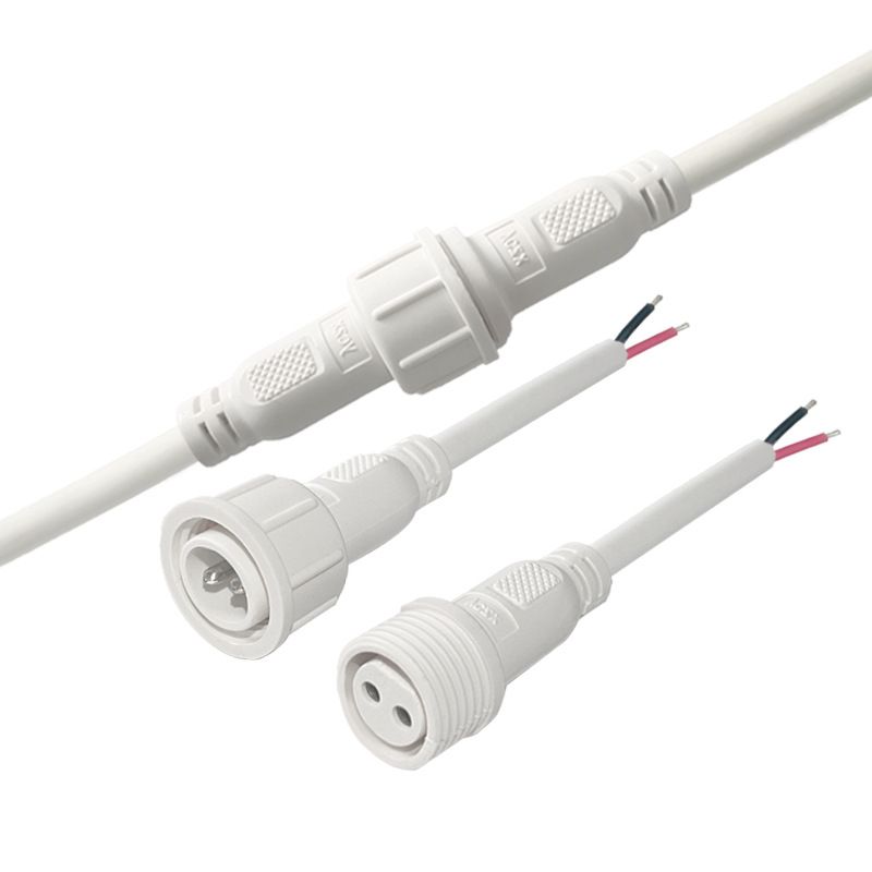 M16 Waterproof Connector Nylon Joint, 2-5 Core IP67 Male and Female Insertion Connector Waterproof Wire