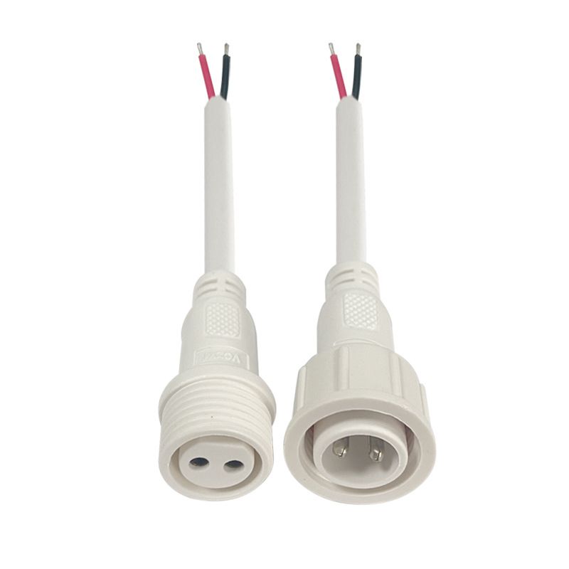 M16 Waterproof Connector Nylon Joint, 2-5 Core IP67 Male and Female Insertion Connector Waterproof Wire