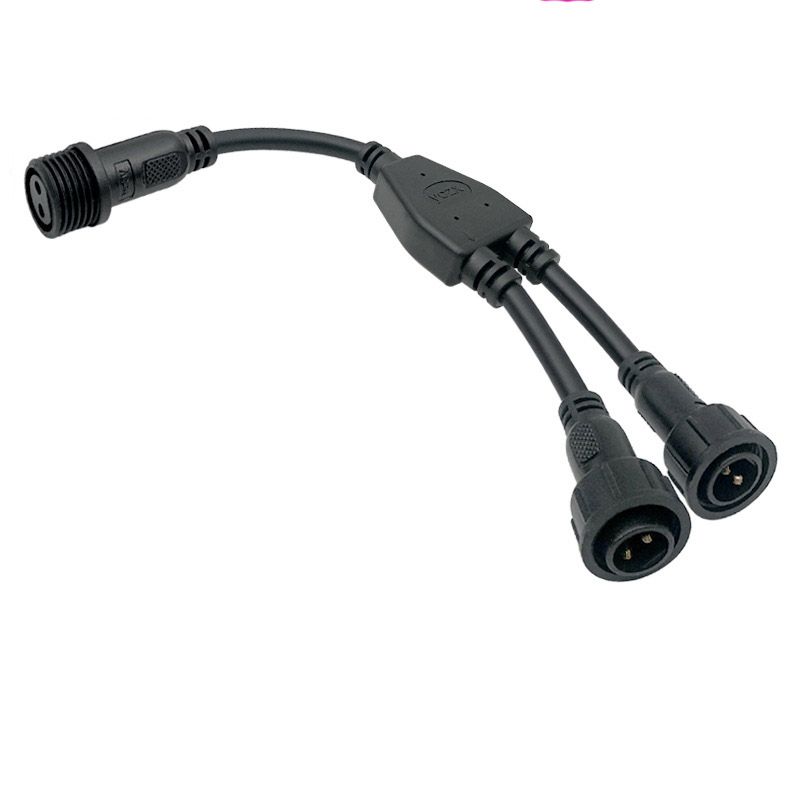 Waterproof Plug, M16 Nylon Insulated Core, Y-shaped One-to-two Male and Female Insertion Aviation Head, Waterproof Signal Transmission Wire