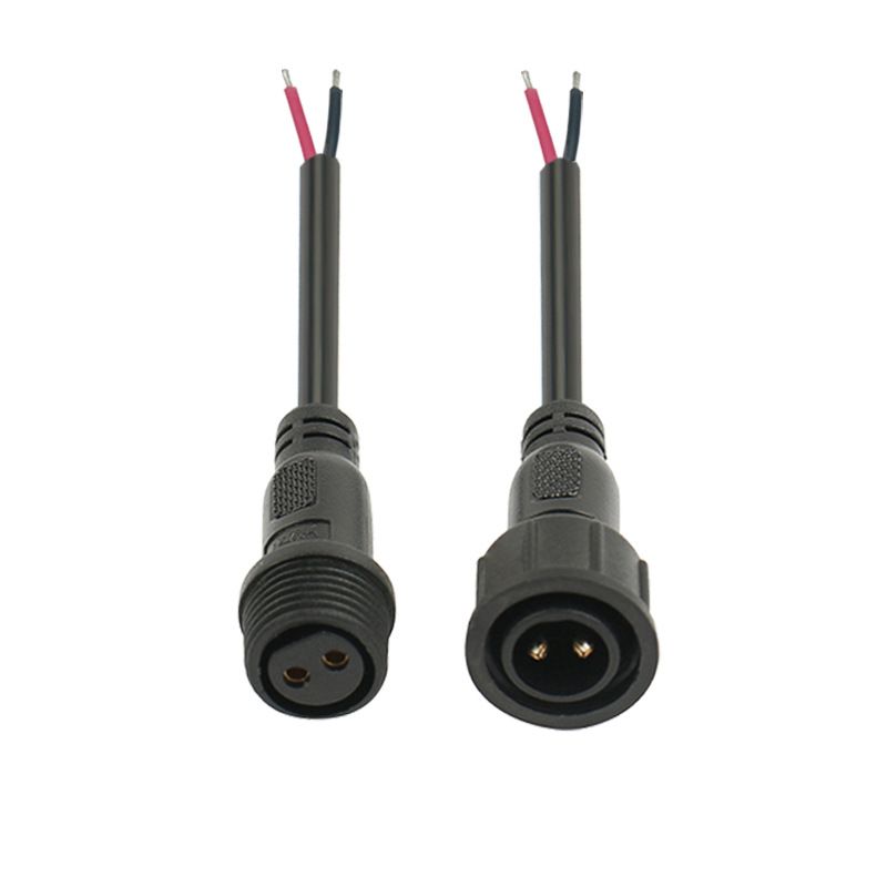 M16 Aviation Plug Connecting Wire, 2-5 Core Male and Female Insertion Connector, Waterproof Wire, Power Waterproof Connector