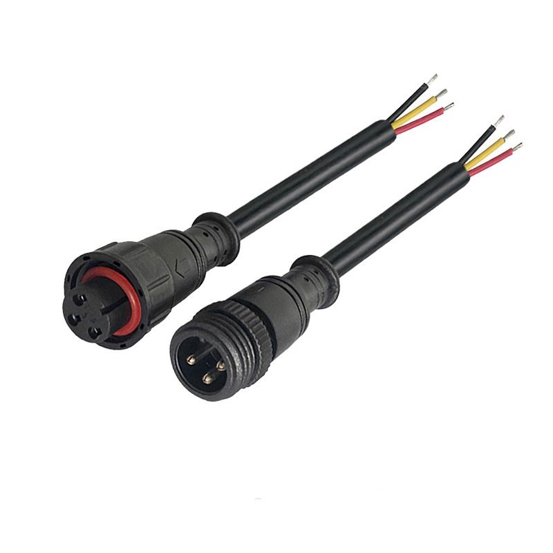 Automotive Waterproof Wire Harness, Footboard Motor Power Waterproof Connector, DC Wire Male and Female Head Butt-Joint Connecting Wire 