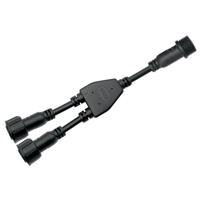 Waterproof Plug, M16 Nylon Insulated Core, Y-shaped One-to-two Male and Female Insertion Aviation Head, Waterproof Signal Transmission Wire