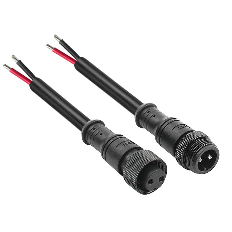 Cable Waterproof Connector, Outdoor Wiring Terminal, 2-core to 5-core Metal M16 Aviation Plug Male and Female Butt Joint Connector 
