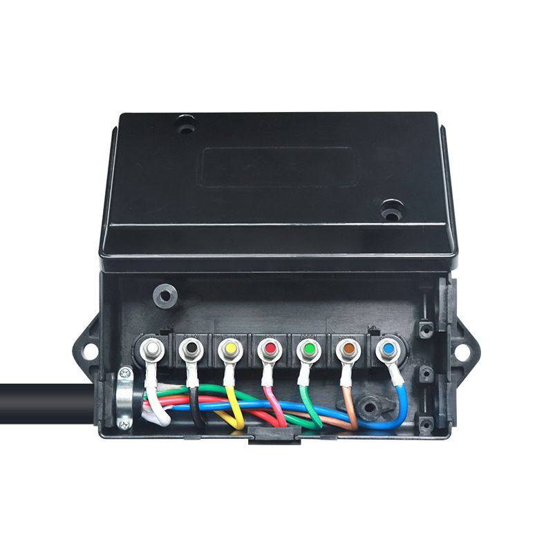Customized American-style Seven-core Trailer Wire with Junction Box, 8-foot UP1721K-8ft RV Taillight Signal Power Cord