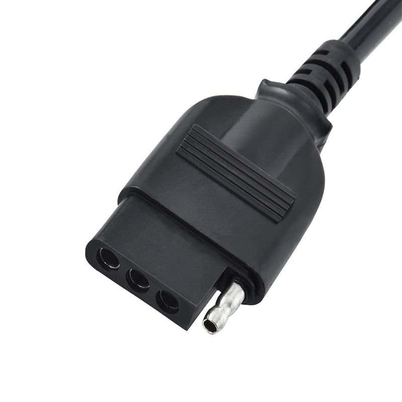 American-style Trailer 7-way Circular to 4-way Pin Spring Wire Converter, Automotive Taillight Signal Transfer Power Cord