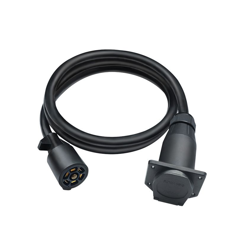 American-style 7-core Trailer Connector, RV Plug Wire, European-style 7-core Automotive Wire Plug, Adapted Power Cord