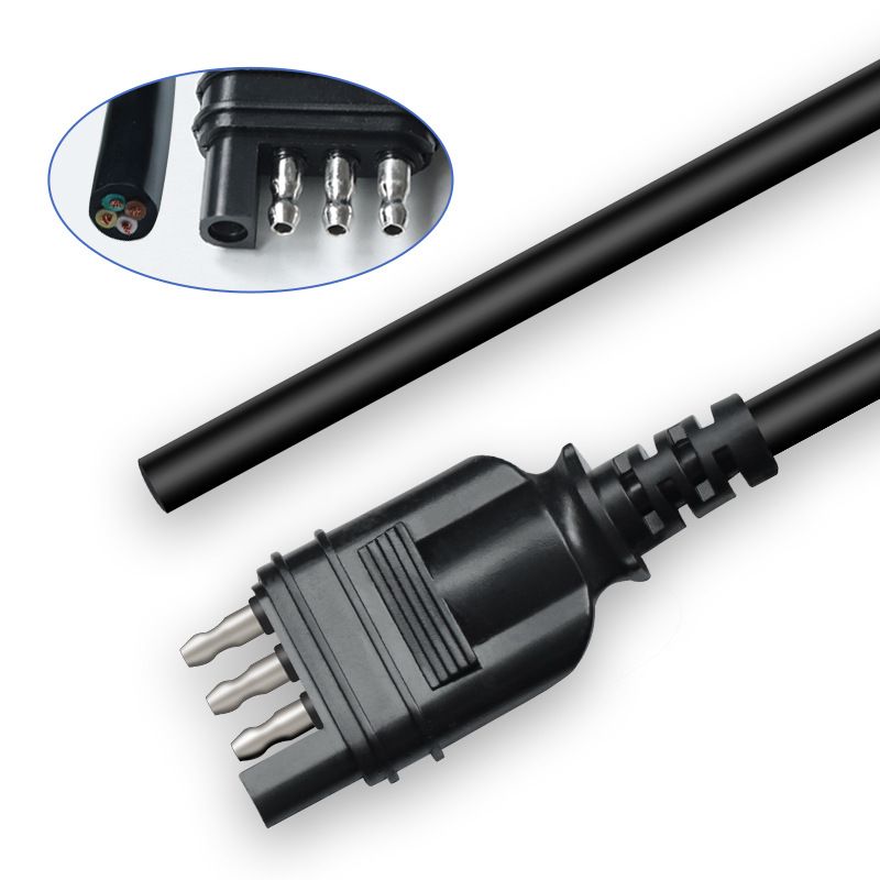 Universal American-style SAE 4-pin Trailer Automotive Wire Harness Connection Extension Taillight Signal Light Power Cord Trailer Wire