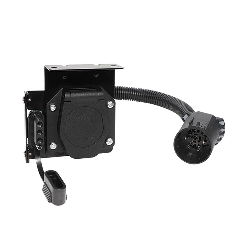 American-style Conversion Socket Connecting Pickup Truck, RV, Off-road Vehicle, 4+7-pin Plug Trailer Connector Power Cord 