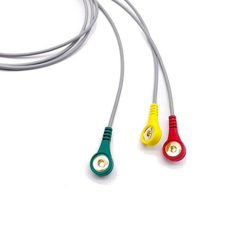 Compatible with Edan iT20 Telemetry System Lead Wires, Customized Electroencephalogram Physiotherapy Lead Wires