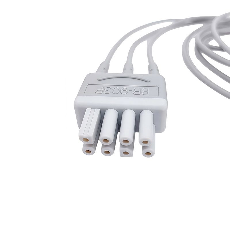 Compatible with Nihon Kohden BR-903P, BR-906 JC906 Monitor Lead Wires, Cables, and Other-End Branch Wires