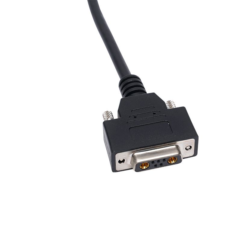 Custom High-Current Connection Cable - 7W2 Male-to-Female Adapter Cable, 20A Current + Signal Wire Harness