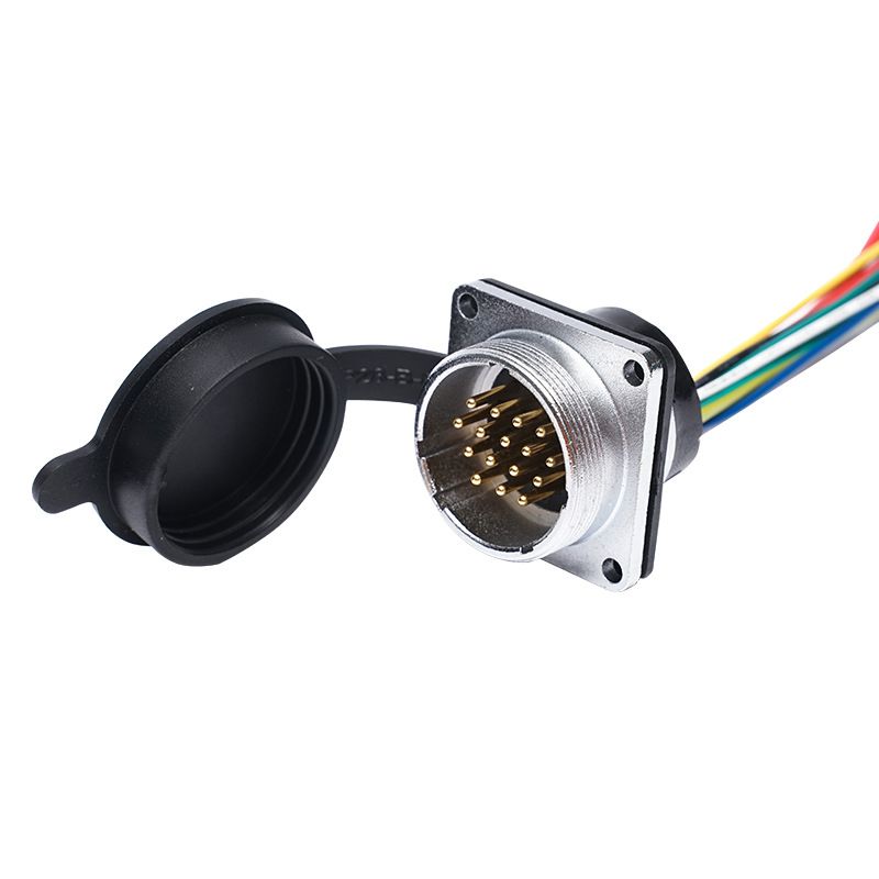 Custom Security Round Connector Wire Harness - M12 Aviation Connector, Waterproof Rating: IP68, Round Waterproof