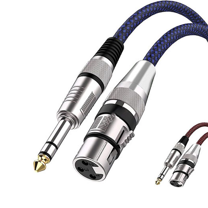 6.5mm to XLR Cable - PVC Fireproof Sheath, FOC Oxygen-Free Copper Wire Core, 3-Core Balanced Audio Cable