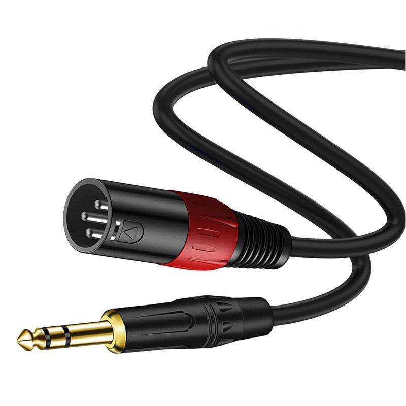 6.5mm to XLR Cable - PVC Fireproof Sheath FOC Oxygen-Free Copper Wire Core 3-Core Balanced Audio Cable