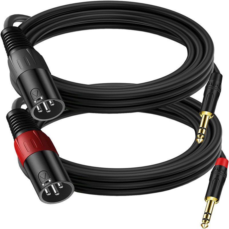 6.5mm to XLR Cable - PVC Fireproof Sheath FOC Oxygen-Free Copper Wire Core 3-Core Balanced Audio Cable